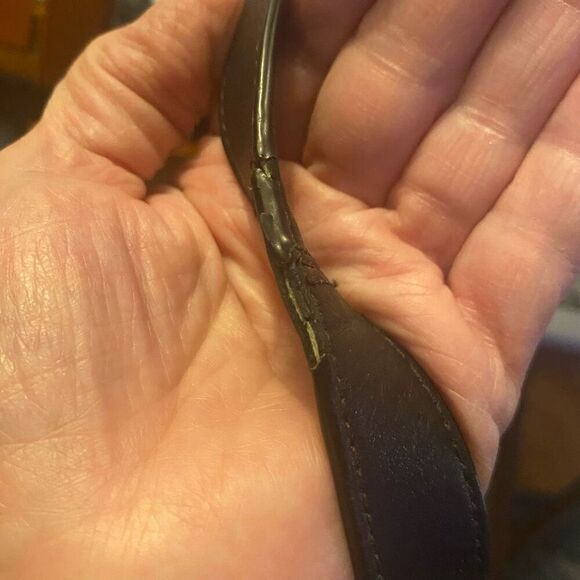 COACH F18862 Black Signature Chain Leather Canvas Crossbody Shoulder Bag SEE DES - Picture 10 of 10